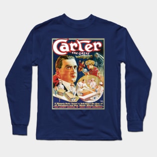 Vintage Magic Poster Art, Carter the Great Long Sleeve T-Shirt